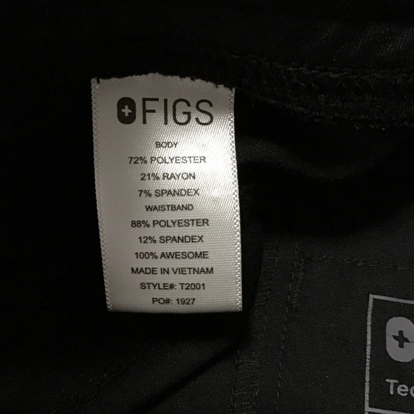 Figs Axim Cargo Scrub Pants in Black Size XLarge. - Picture 11 of 12